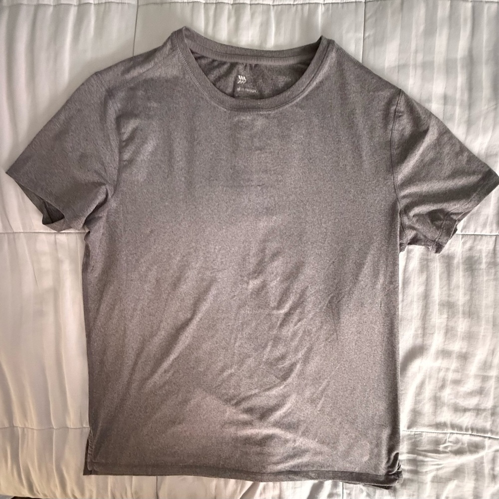 Men’s All in Motion Large Heather Gray Crew Neck Tee
